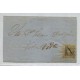 ARGENTINA 1867 GJ 6 CORRIENTES CARTA PLIEGO CIRCULADO DESDE CAA-CATY A BELLA VISTA EN 20/7/1870 CON ESTAMPILLA DE CUATRO MARJENES U$ 210